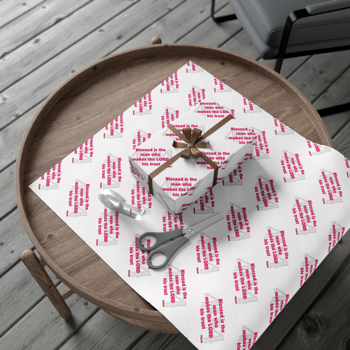 Psalms 40:4 Wrapping Paper