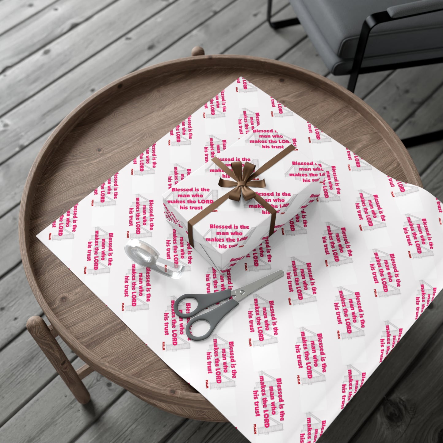 Psalms 40:4 Wrapping Paper