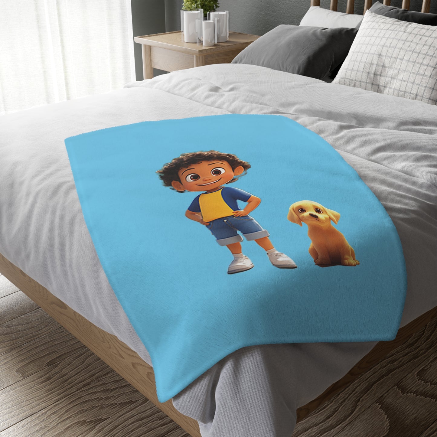 Velveteen Microfiber Blanket (Two-sided print)